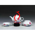 Hand Painting Flower High Quality Ceramic Rose Tea Set Made in China